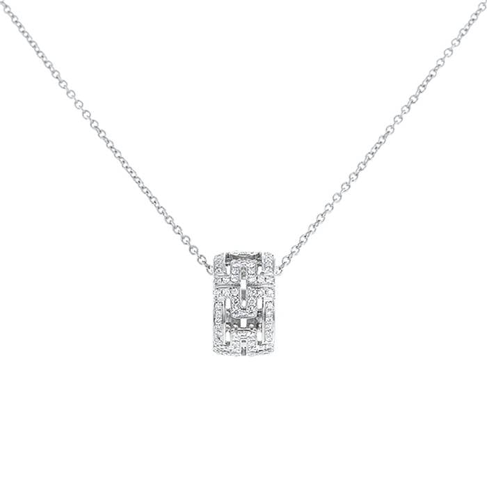 [CharmAmor]PARENTESI NECKLACE SILVER DIAMOND