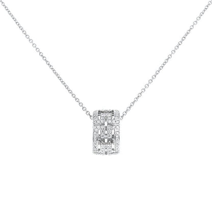 [CharmAmor]PARENTESI NECKLACE SILVER DIAMOND