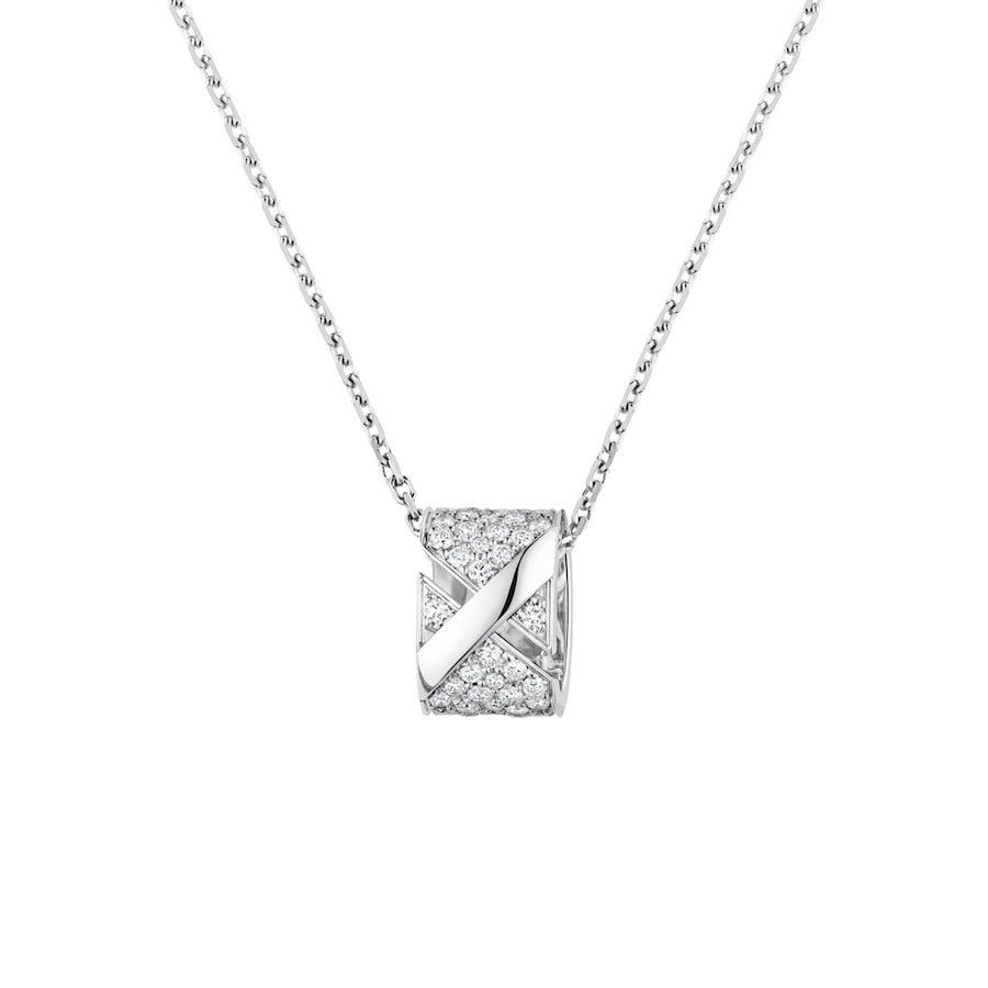 [CharmAmor]LIENS EVIDENCE DIAMOND PAVED NECKLACE