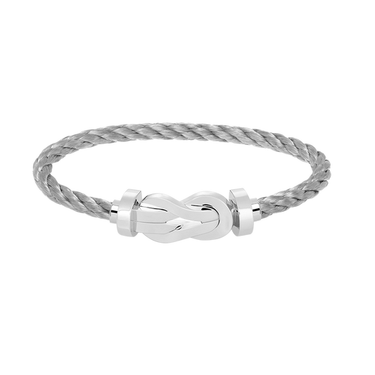 [CharmAmor]CHANCE LARGE 8 FIGURE BUCKLE NO DIAMOND BRACELET SILVER