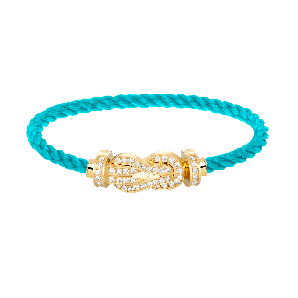 [CharmAmor]CHANCE LARGE 8 FIGURE BUCKLE FULLDIAMOND BRACELET GOLD