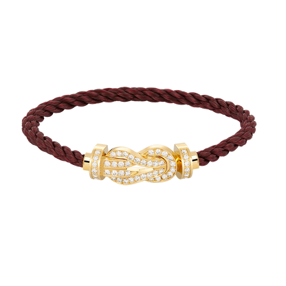 [CharmAmor]CHANCE LARGE 8 FIGURE BUCKLE FULLDIAMOND BRACELET GOLD
