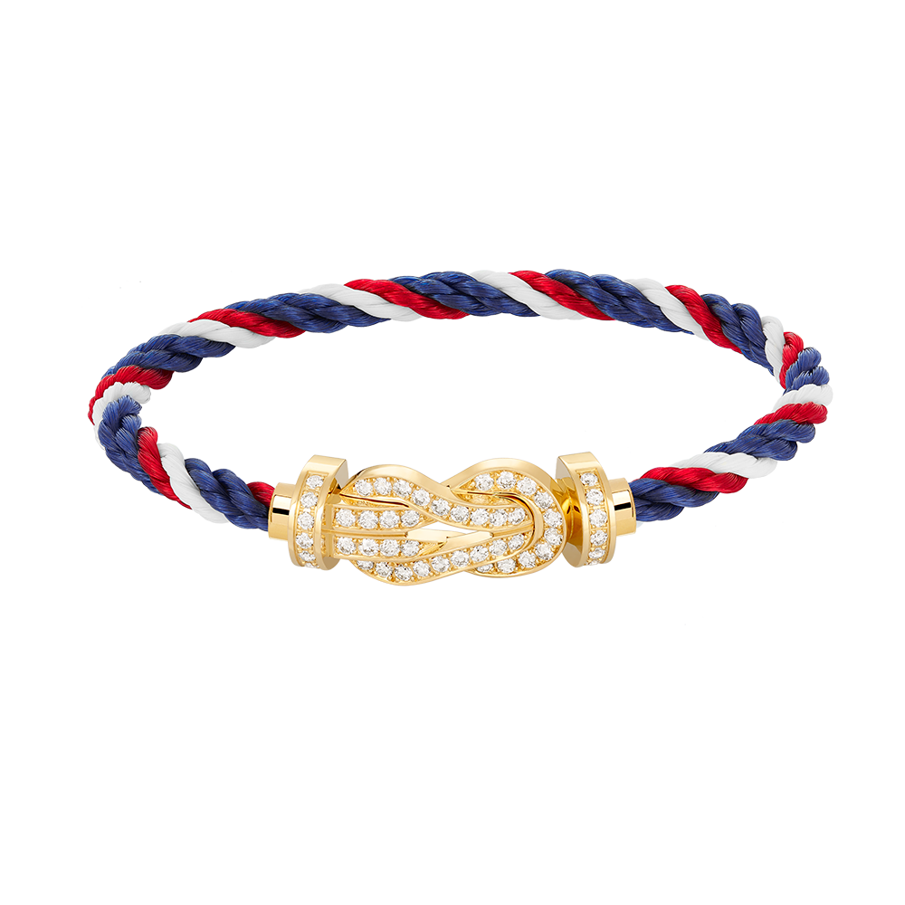 [CharmAmor]CHANCE LARGE 8 FIGURE BUCKLE FULLDIAMOND BRACELET GOLD