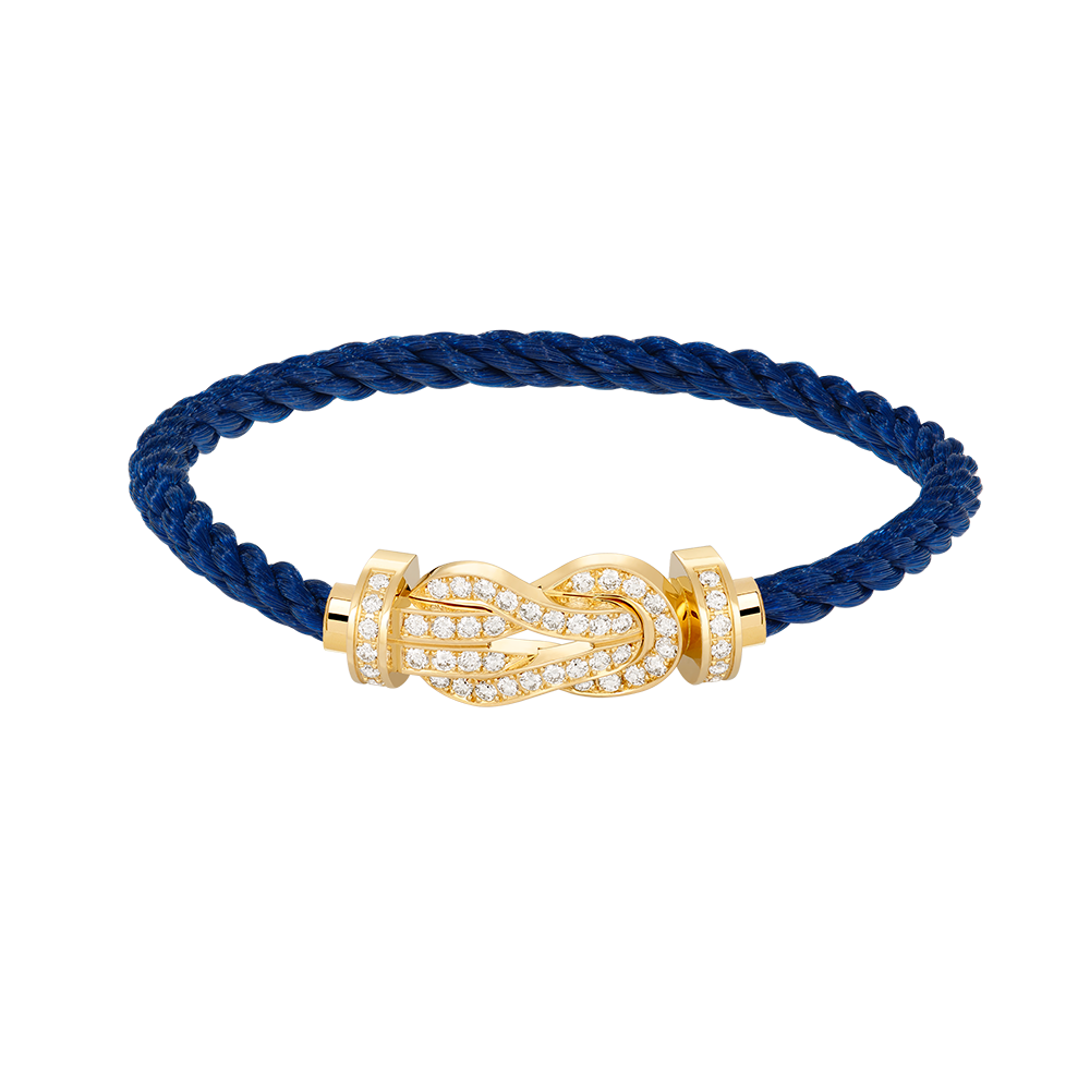 [CharmAmor]CHANCE LARGE 8 FIGURE BUCKLE FULLDIAMOND BRACELET GOLD