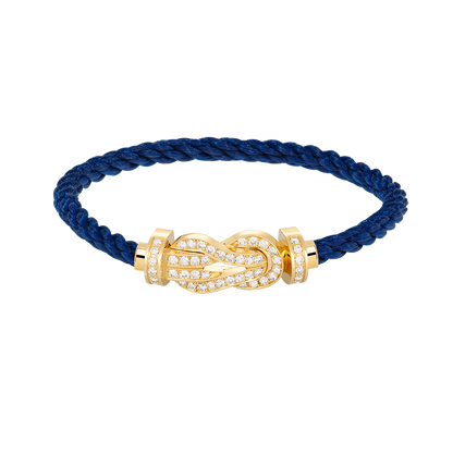 [CharmAmor]CHANCE LARGE 8 FIGURE BUCKLE FULLDIAMOND BRACELET GOLD