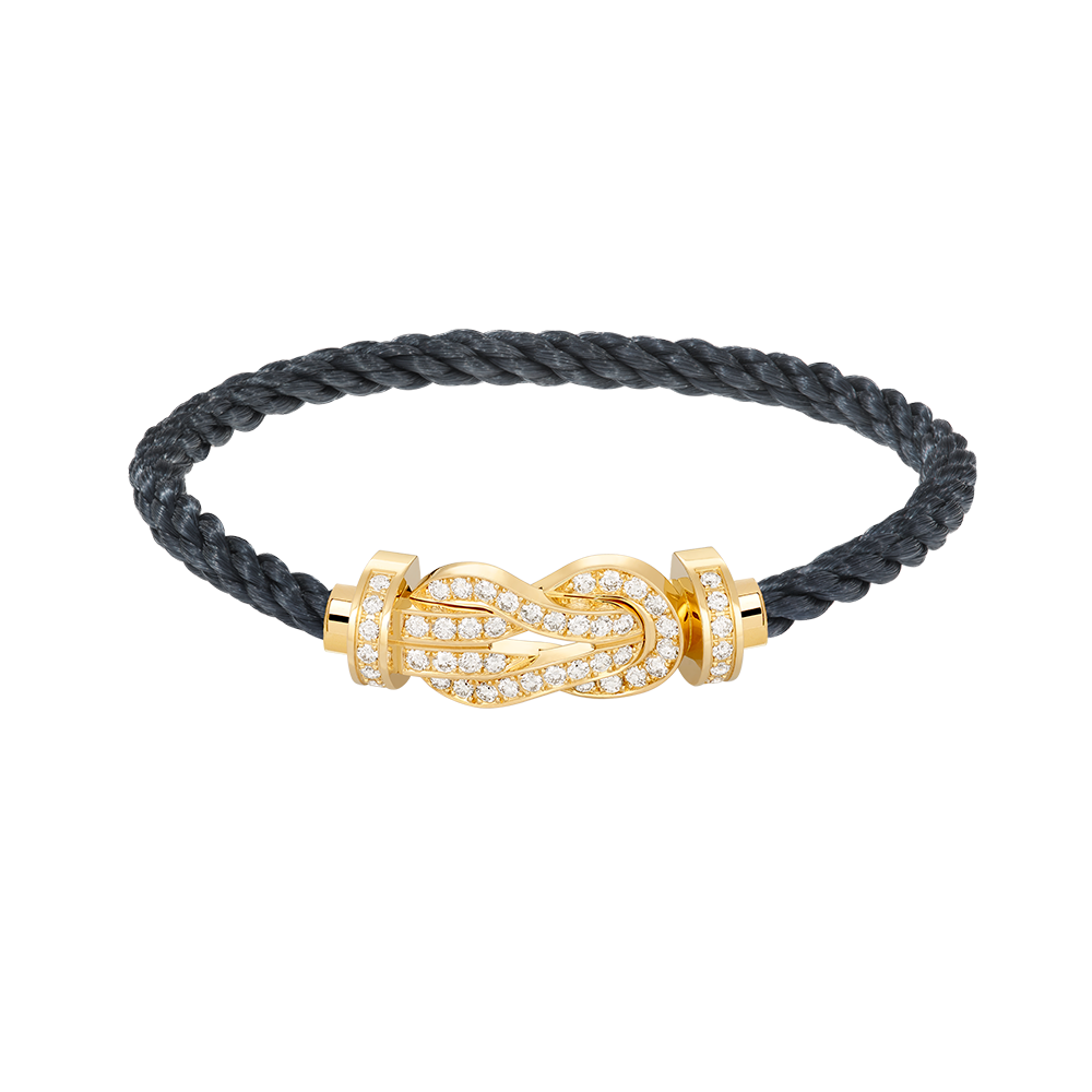 [CharmAmor]CHANCE LARGE 8 FIGURE BUCKLE FULLDIAMOND BRACELET GOLD