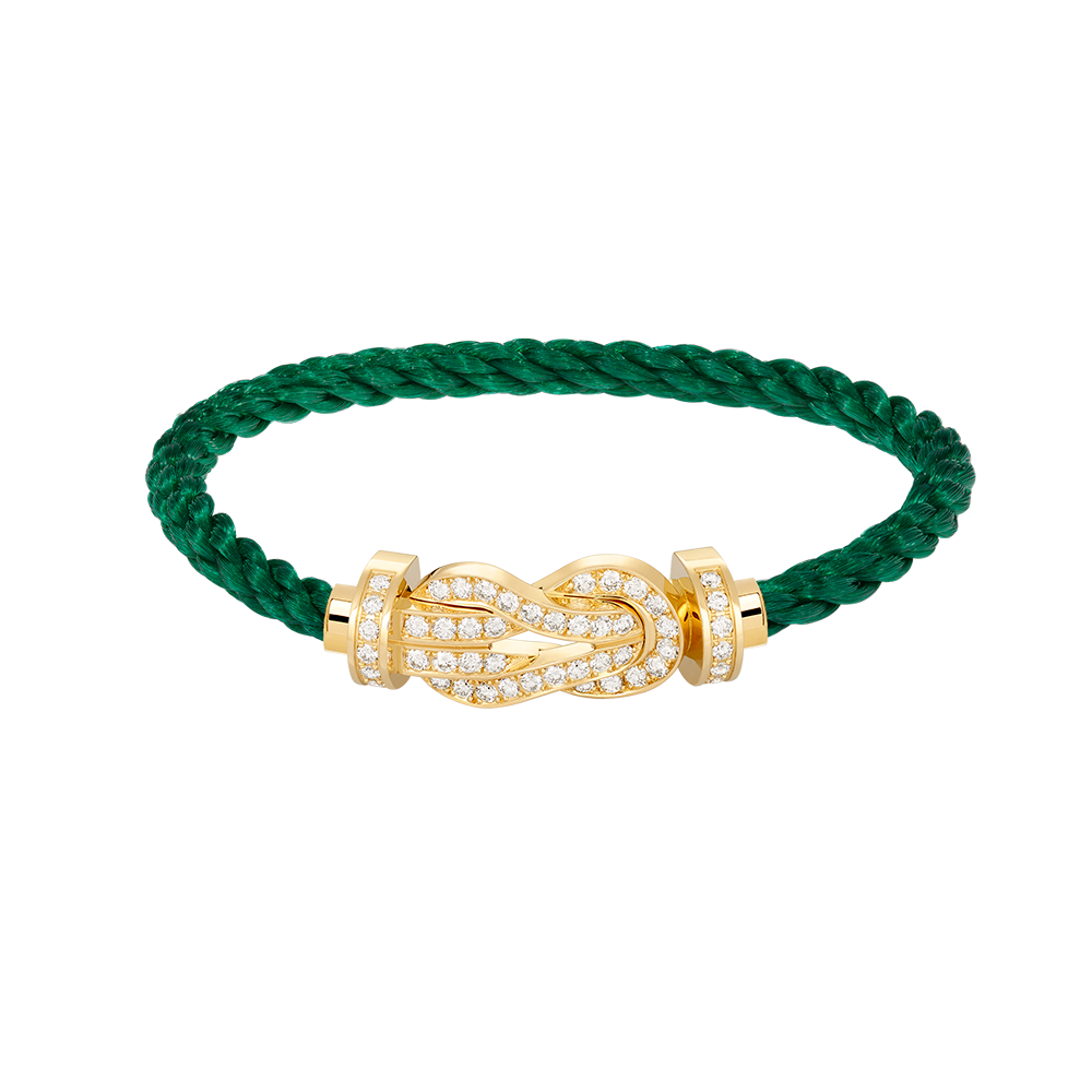 [CharmAmor]CHANCE LARGE 8 FIGURE BUCKLE FULLDIAMOND BRACELET GOLD
