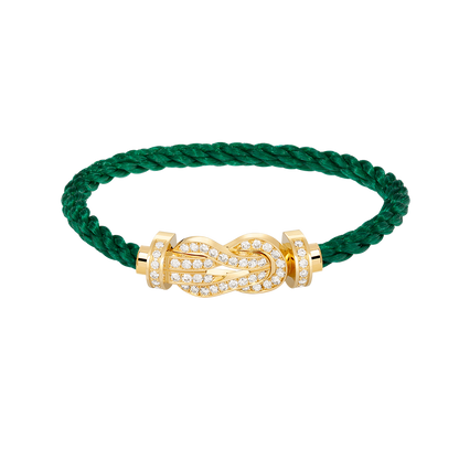 [CharmAmor]CHANCE LARGE 8 FIGURE BUCKLE FULLDIAMOND BRACELET GOLD