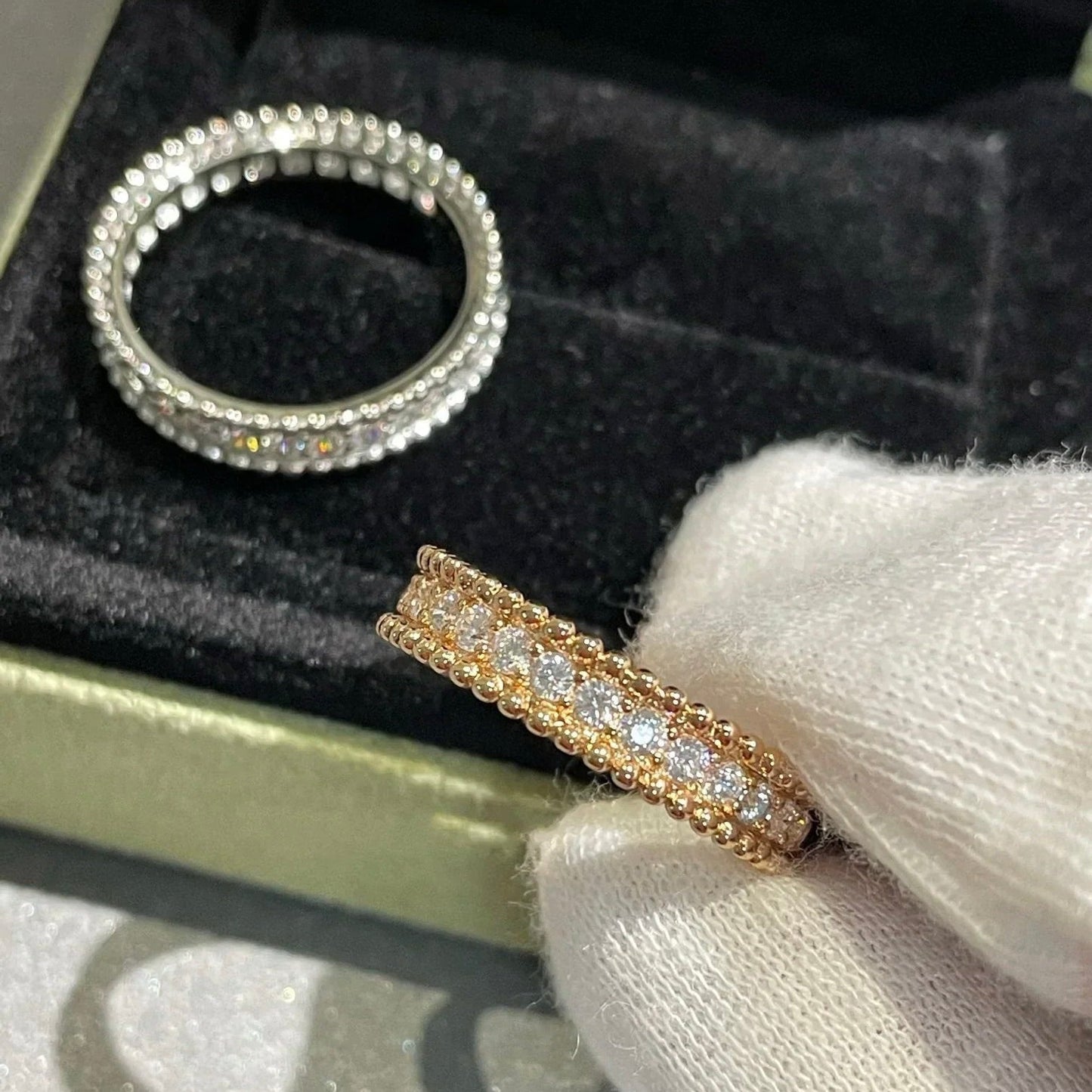 [CharmAmor]PERLEE DIAMOND ROSE GOLD RING