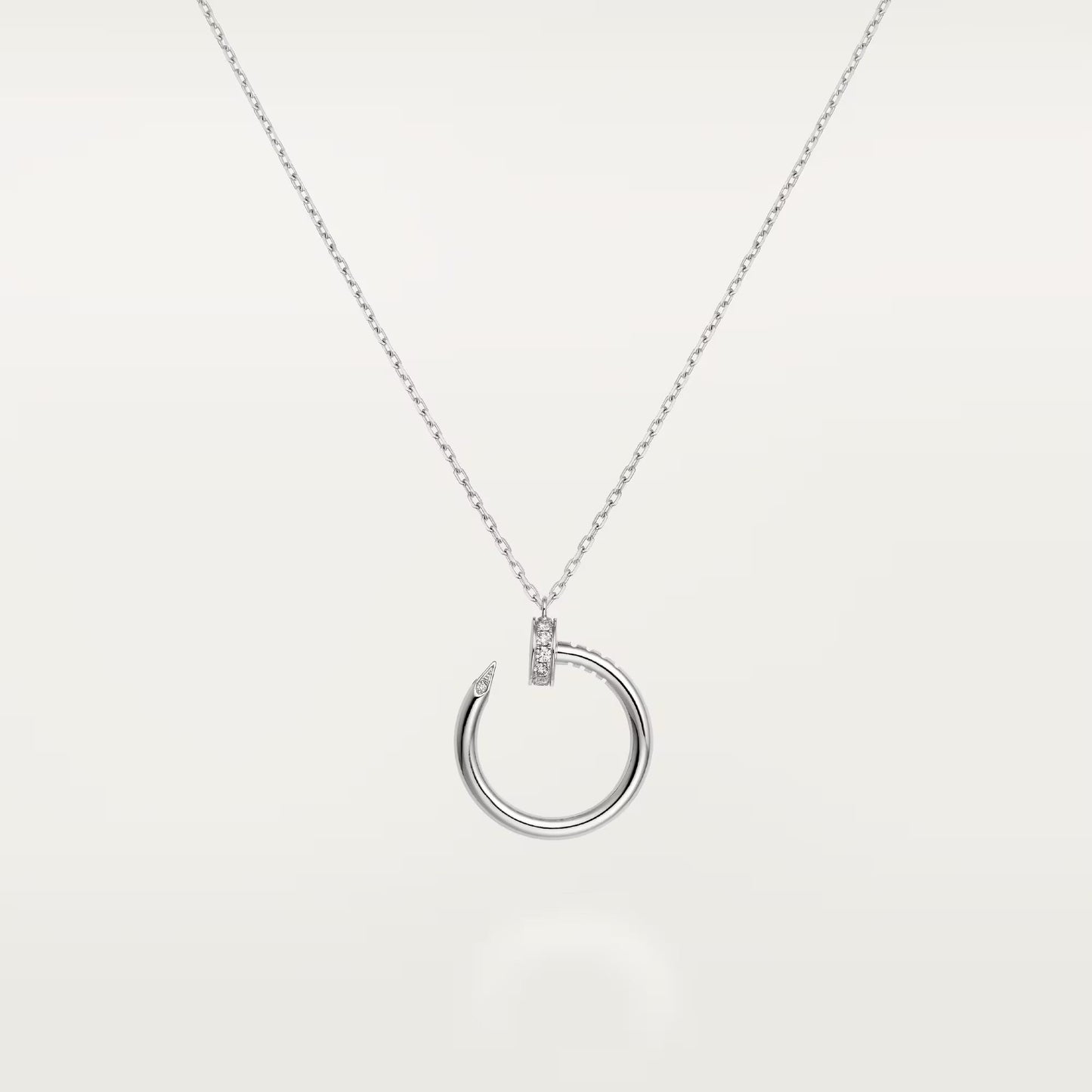 [CharmAmor]JUSTE NECKLACE HALF DIAMOND
