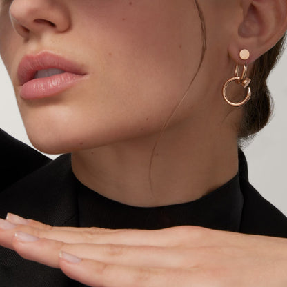 [CharmAmor]JUSTE NO DIAMOND DOUBLE EARRINGS