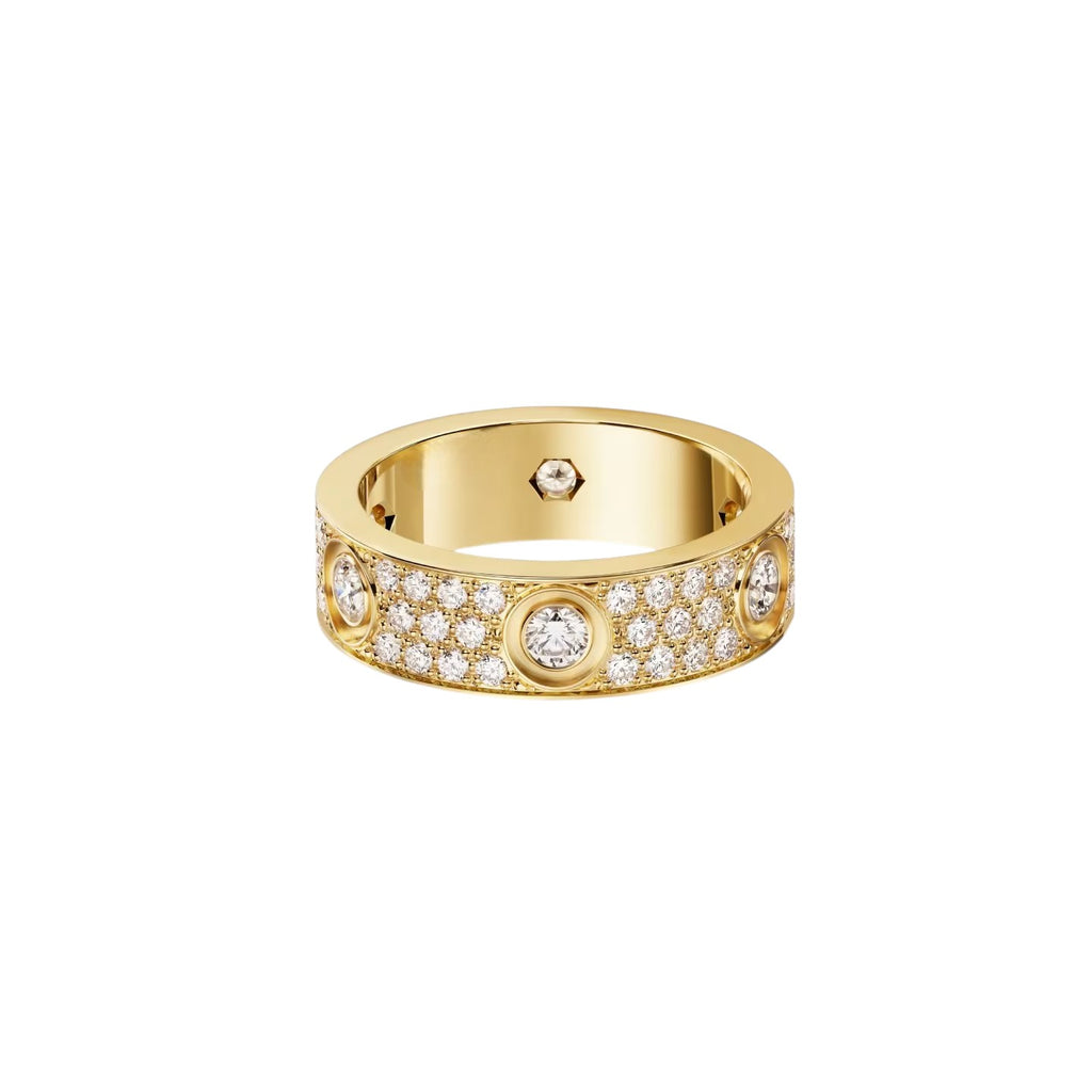 [CharmAmor]LOVE 5.5MM FULL-PAVE 6-DIAMOND RING