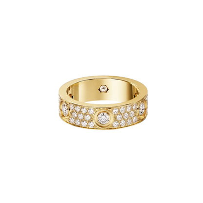 [CharmAmor]LOVE 5.5MM FULL-PAVE 6-DIAMOND RING