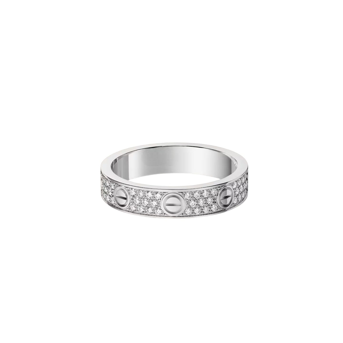 [CharmAmor]LOVE RING 4.0MM DIAMOND PAVED