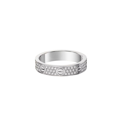 [CharmAmor]LOVE RING 4.0MM DIAMOND PAVED