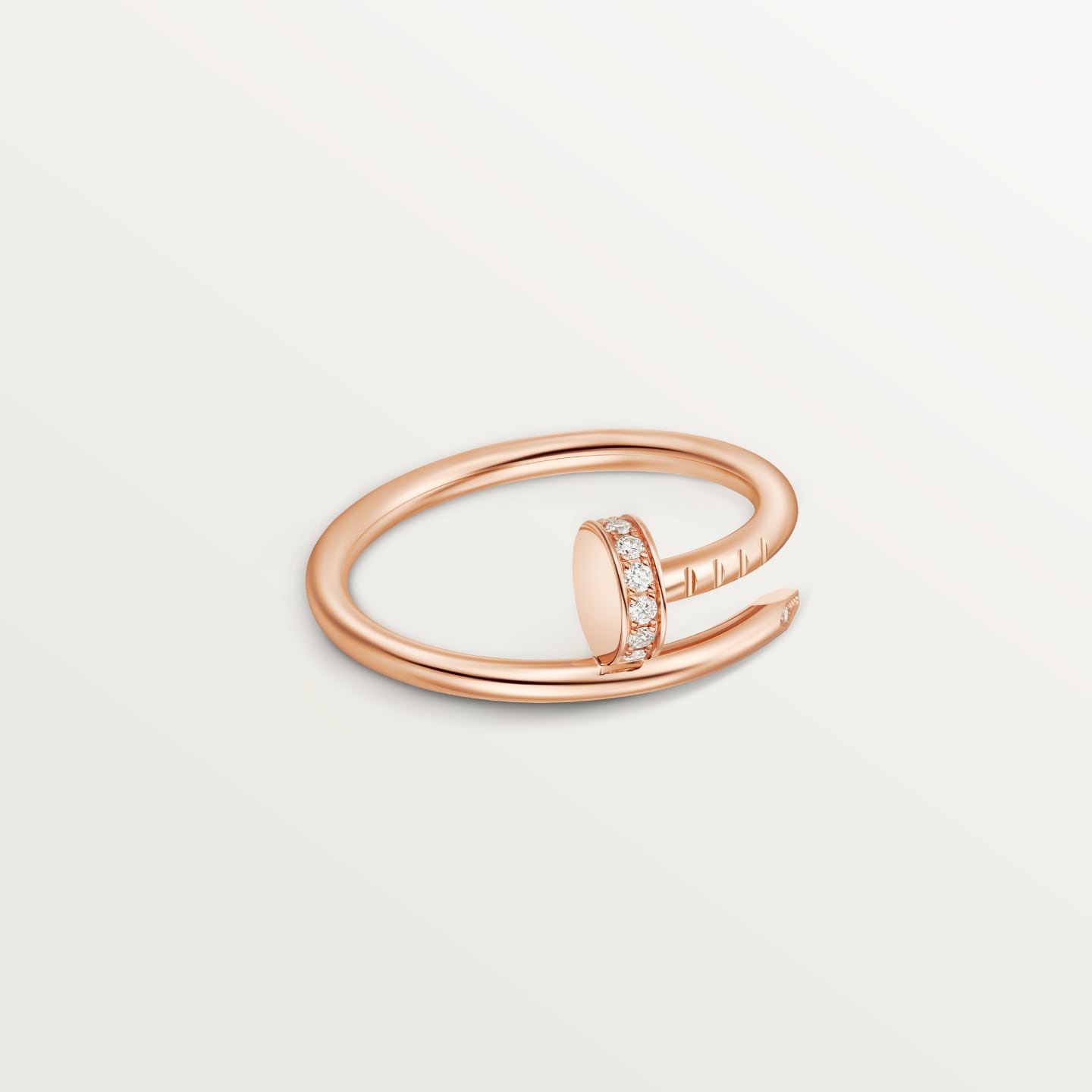 [CharmAmor]JUSTE 1.8MM HALF DIAMOND RING