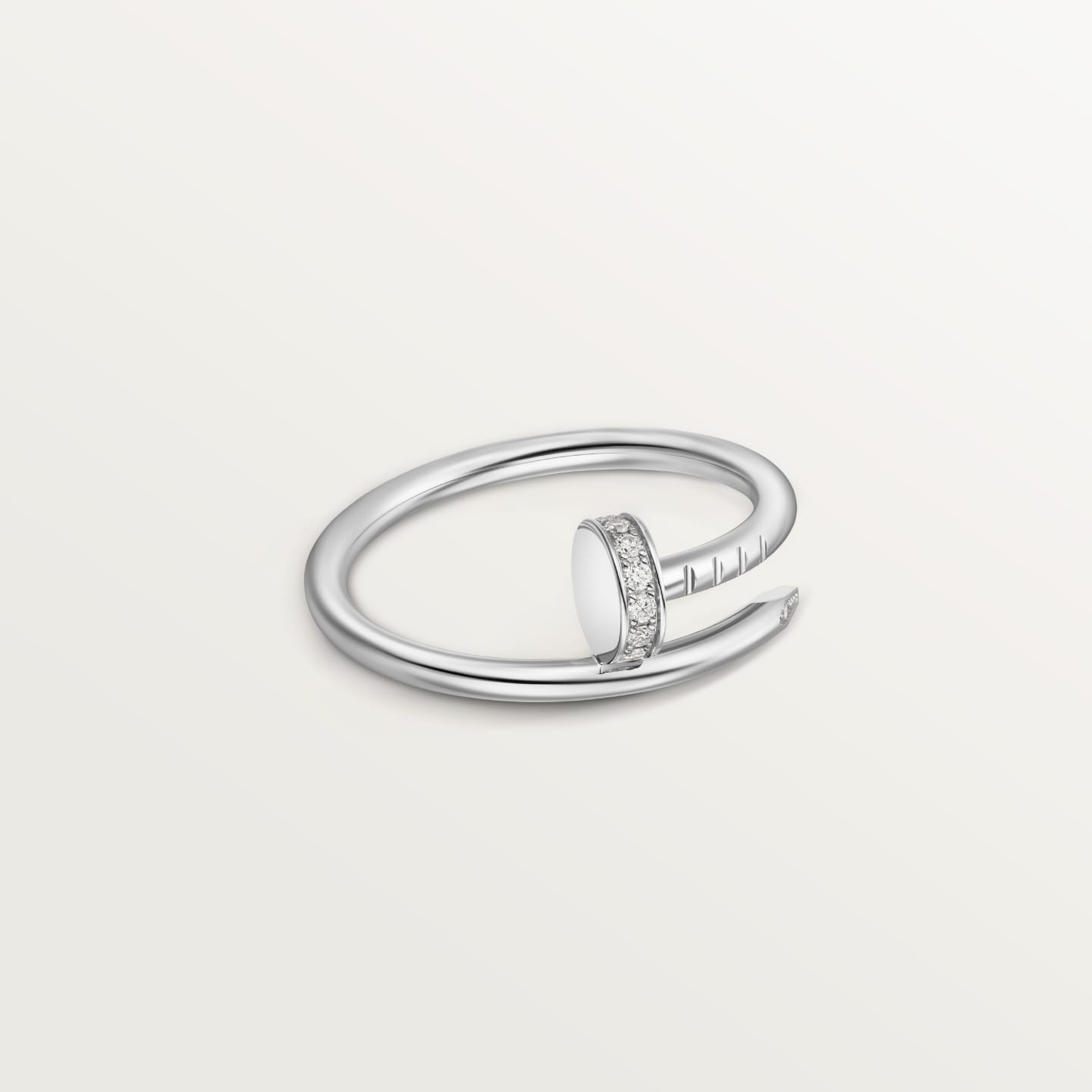 [CharmAmor]JUSTE 1.8MM HALF DIAMOND RING