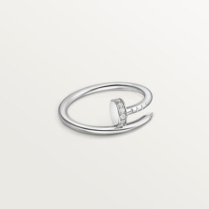 [CharmAmor]JUSTE 1.8MM HALF DIAMOND RING