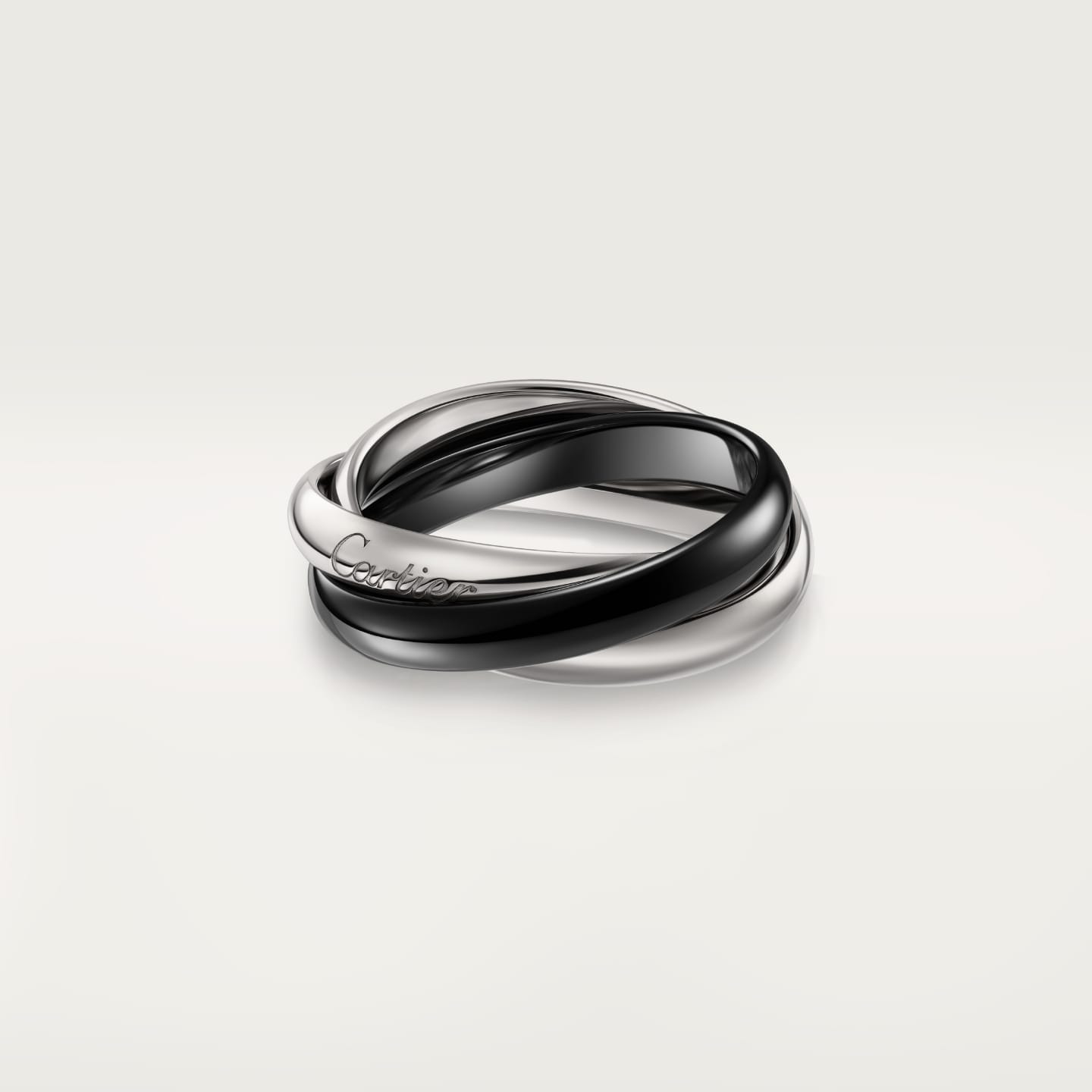 [CharmAmor]TRINITY 3.2MM RING BLACK CERAMIC