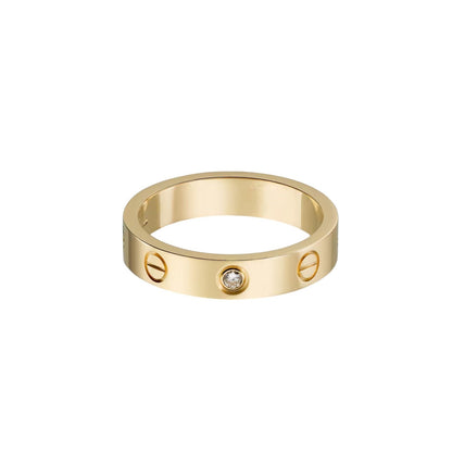 [CharmAmor]LOVE 4MM 1 DIAMOND RING