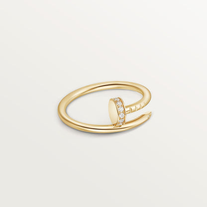 [CharmAmor]JUSTE 1.8MM HALF DIAMOND RING