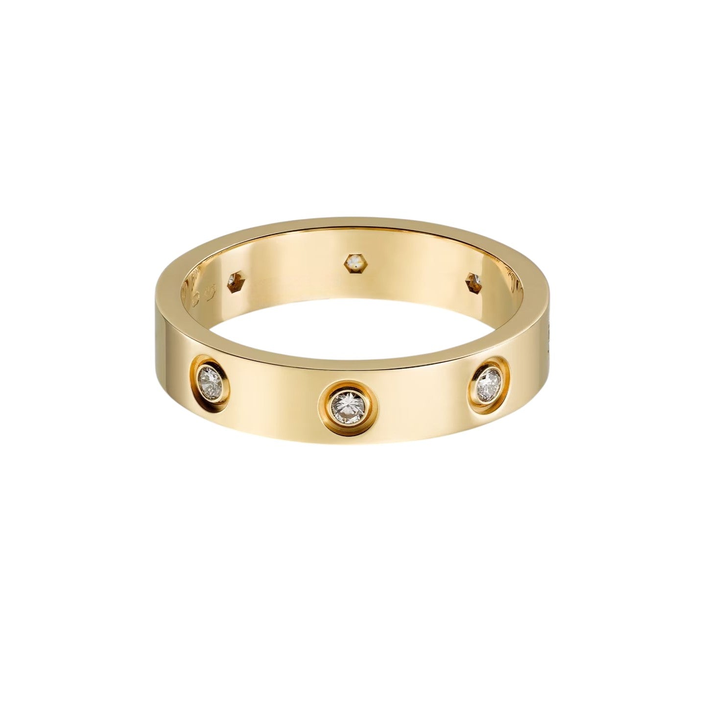 [CharmAmor]LOVE 4MM 8 DIAMOND RING