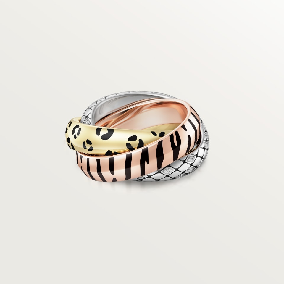 [CharmAmor]TRINITY  RING LEOPARD PRINT