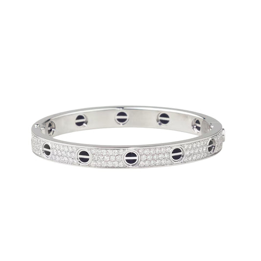 [CharmAmor]LOVE BRACELET 6.1MM DIAMOND-PAVED CERAMIC