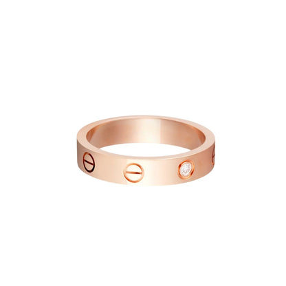 [CharmAmor]LOVE 4MM 1 DIAMOND RING