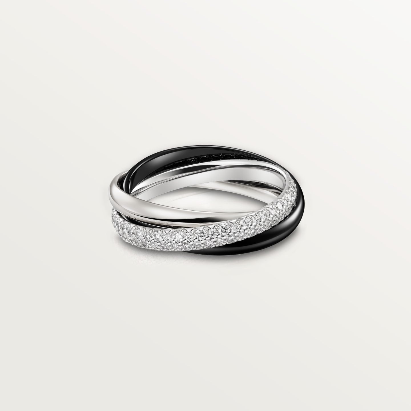 [CharmAmor]TRINITY 3.2MM RING BLACK CERAMIC