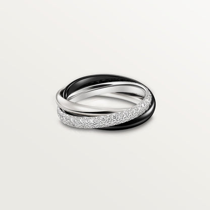 [CharmAmor]TRINITY 3.2MM RING BLACK CERAMIC