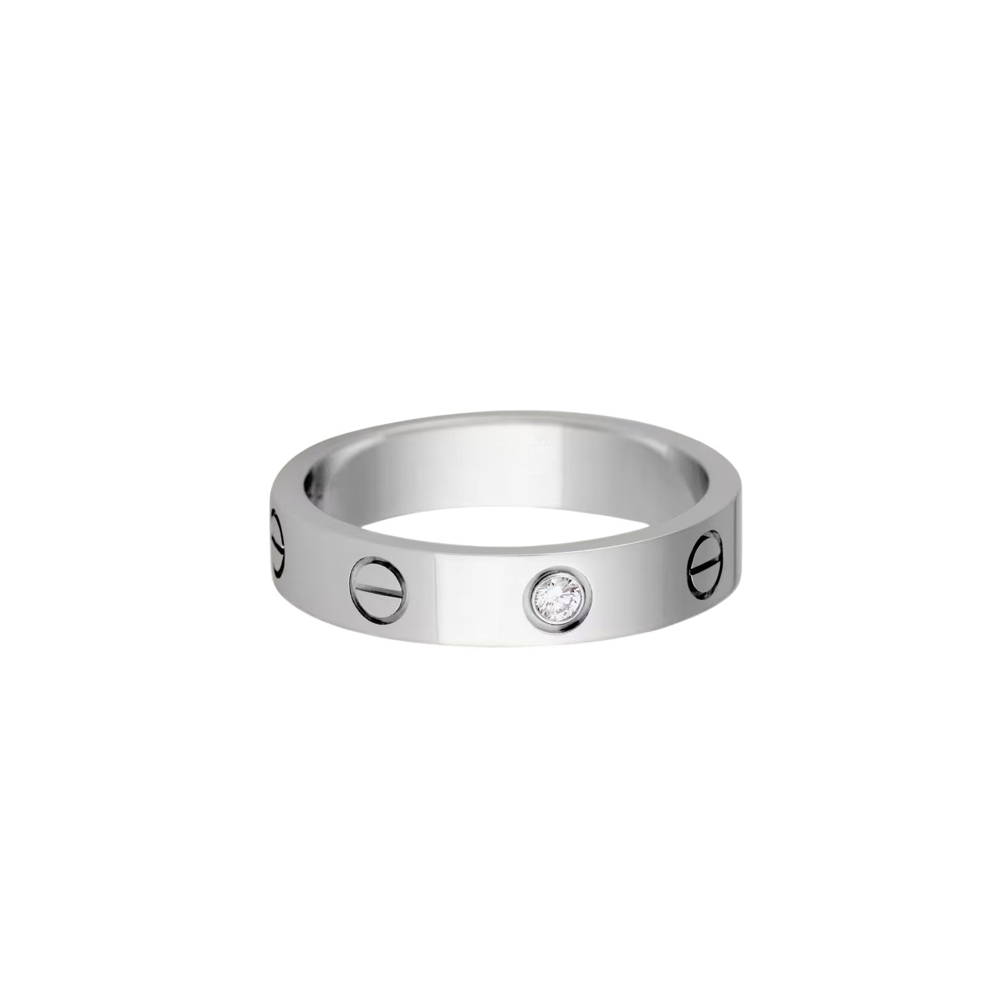 [CharmAmor]LOVE 4MM 1 DIAMOND RING