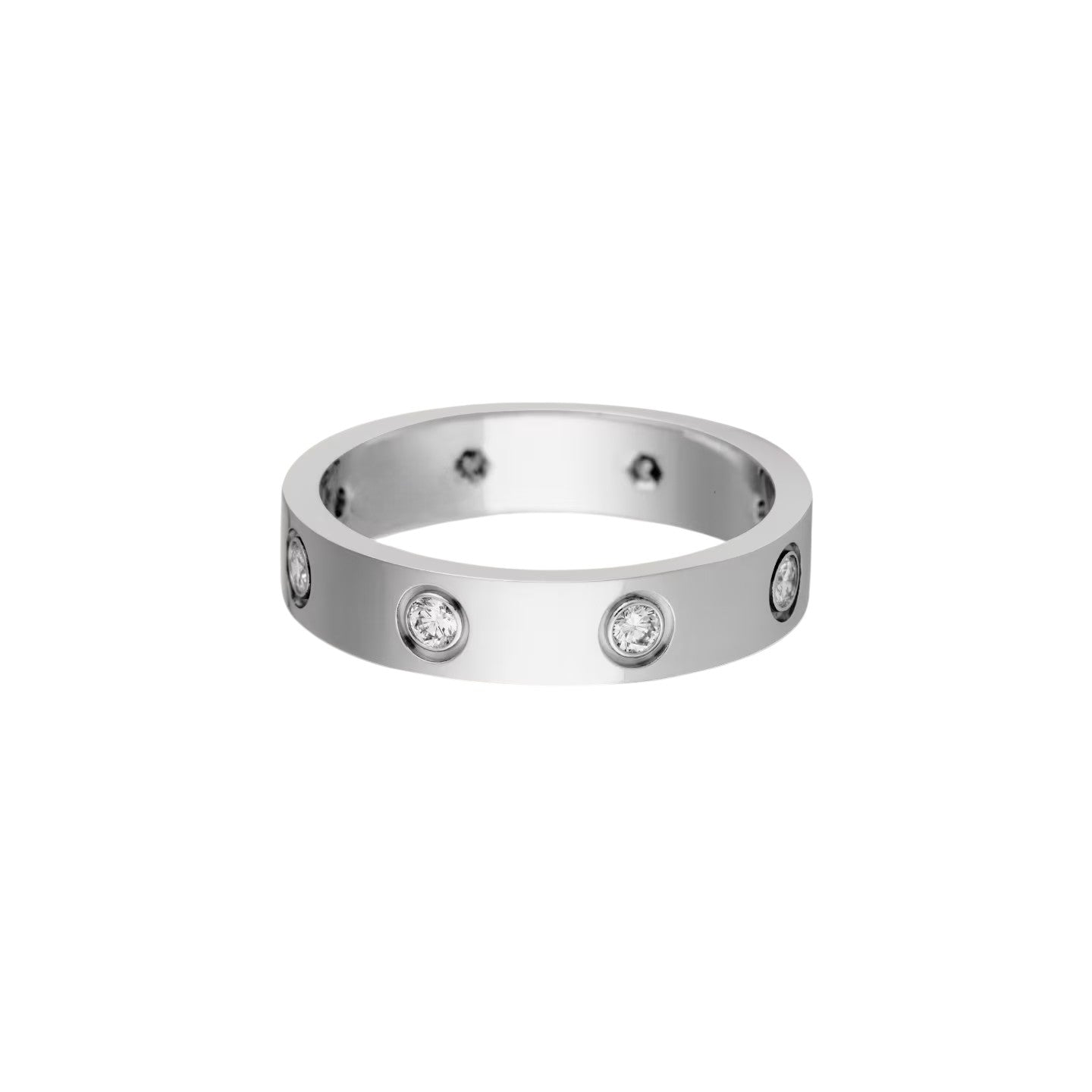 [CharmAmor]LOVE 4MM 8 DIAMOND RING