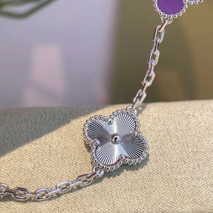 [CharmAmor] CLOVER 5 MOTIF VIOLET BRACELET COLLECTION