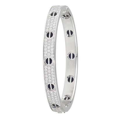 [CharmAmor]LOVE BRACELET 6.1MM DIAMOND-PAVED CERAMIC