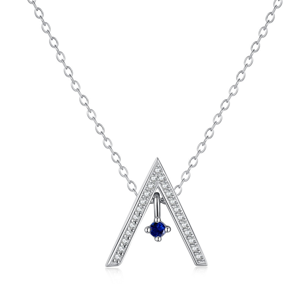 [CharmAmor]Sparkling "A" Shape Necklace