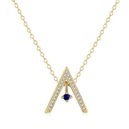 [CharmAmor]Sparkling "A" Shape Necklace