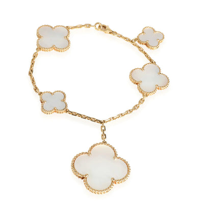 [CharmAmor]MAGIC CLOVER MOP GOLD BRACELET 5 MOTIFS