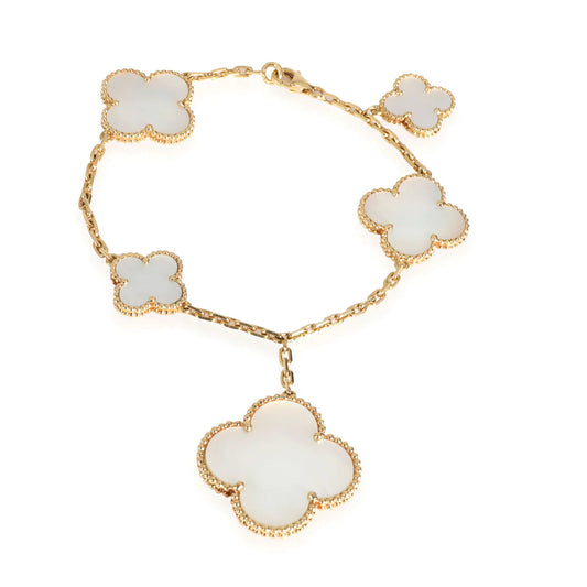 [CharmAmor]MAGIC CLOVER MOP GOLD BRACELET 5 MOTIFS