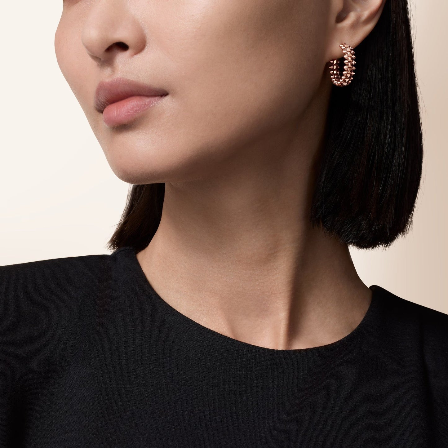[CharmAmor]CLASH SMALL HOOP EARRINGS