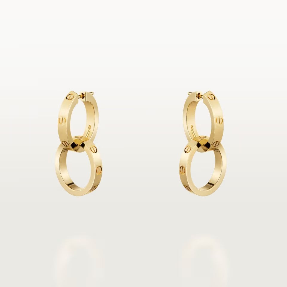 [CharmAmor]LOVE 3.3MM DANGLE EARRINGS