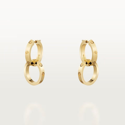 [CharmAmor]LOVE 3.3MM DANGLE EARRINGS