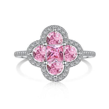 [CharmAmor]Luxurious Eternity Flower Shape Banquet Ring