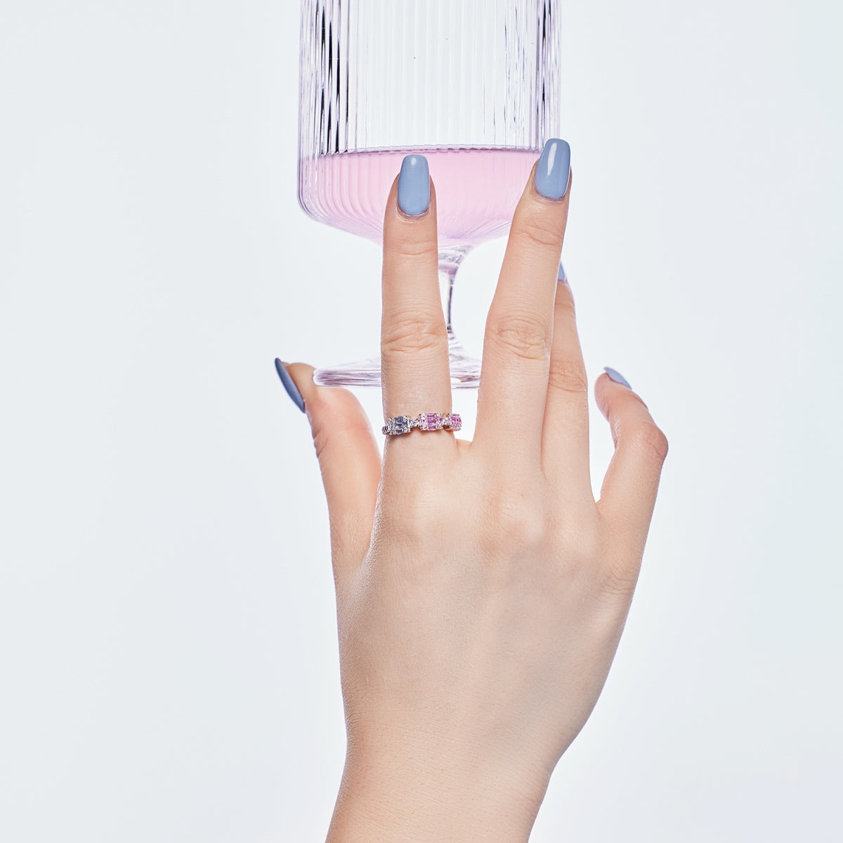 [CharmAmor]Unique Colorful Emerald Cut Party Ring