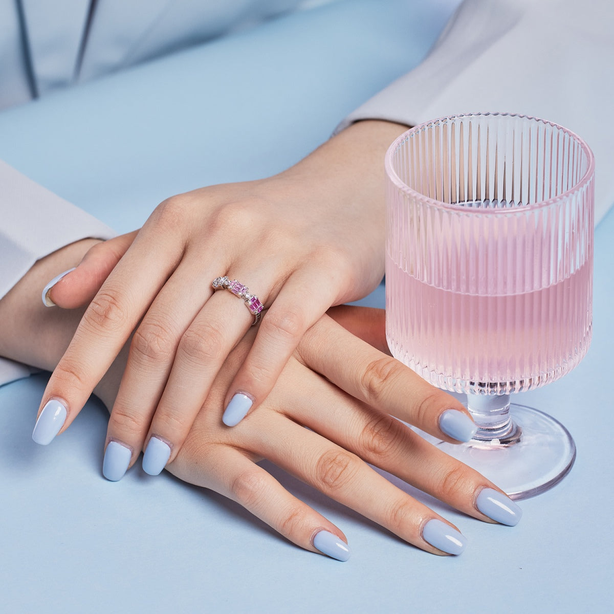 [CharmAmor]Unique Colorful Emerald Cut Party Ring