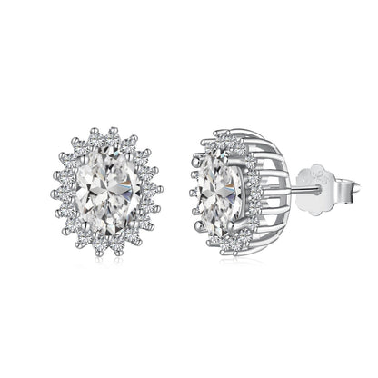 [CharmAmor]Delicate Radiant Oval Cut Daily Earrings