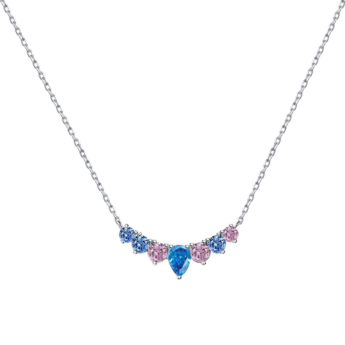 [CharmAmor]Dainty Colorful Heart Necklace