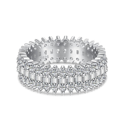 [CharmAmor]Ornate Colorful Radiant Cut Daily Ring