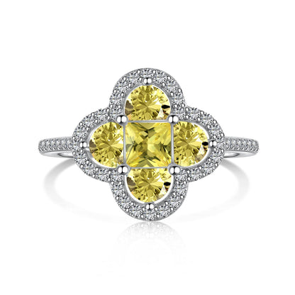 [CharmAmor]Luxurious Eternity Flower Shape Banquet Ring