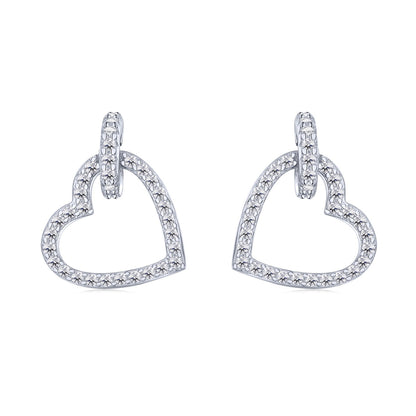 [CharmAmor]Dainty Heart Shape Earrings